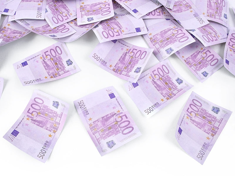 500 Euro Confetti Kanon