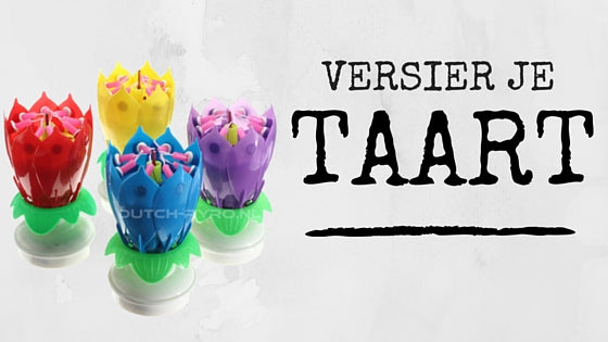 Je eigen taart versieren met een verjaardagskaars