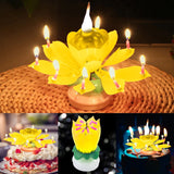 Lotusbloem Verjaardagskaars